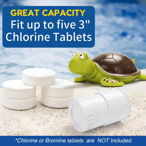 Merkia pool chlorine floater built with heavy-duty ABS plastic for durability