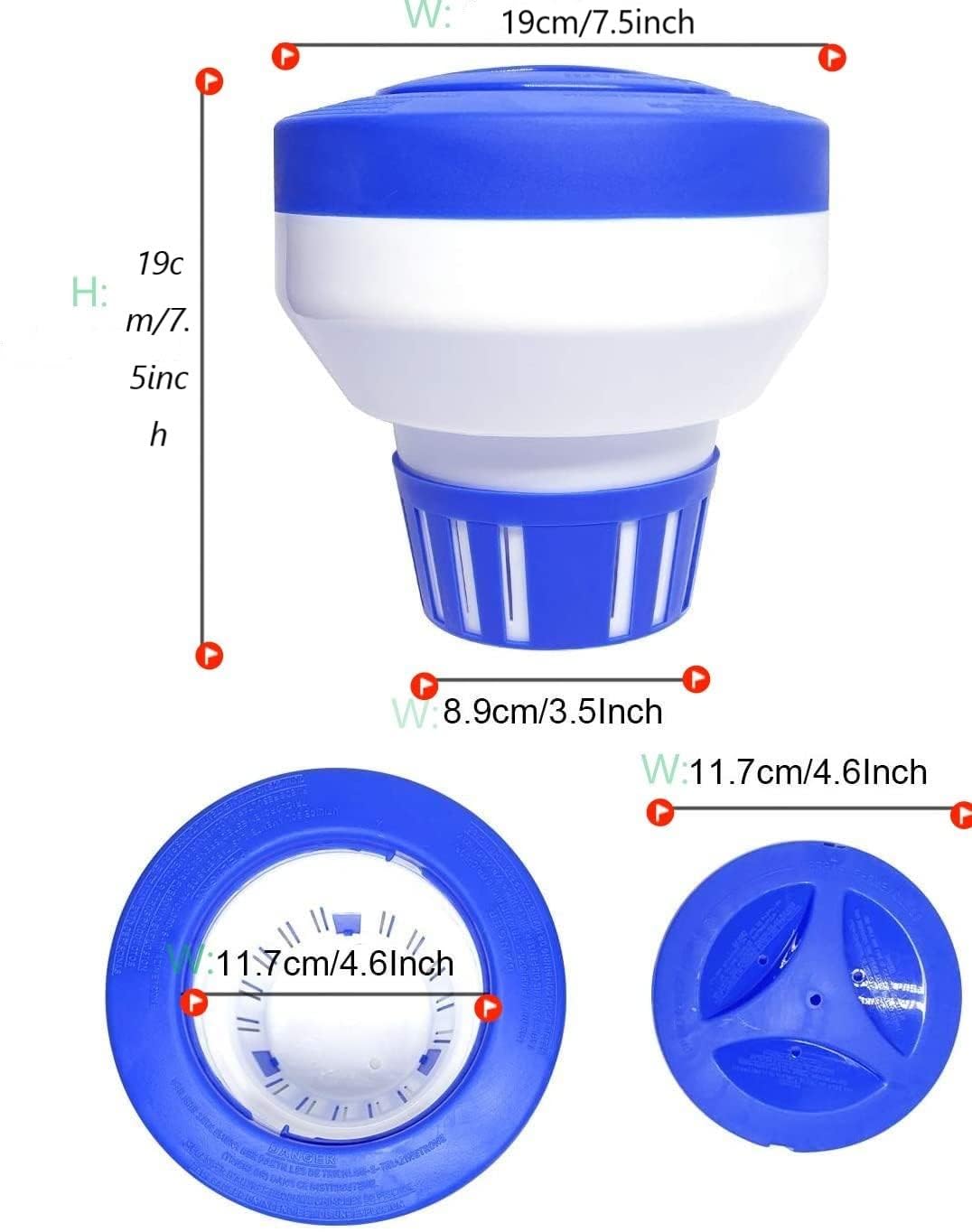 Merkia large-capacity dispenser holds up to four tablets
