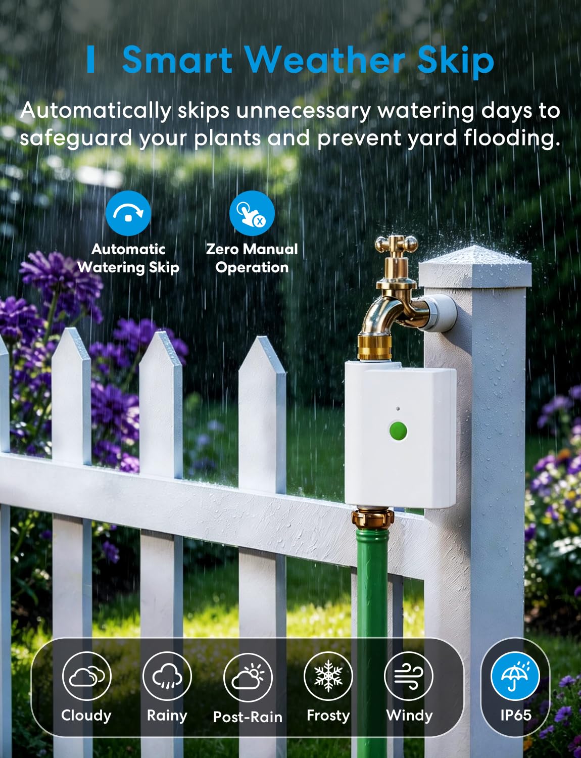 Meross HomeKit control illustrating voice enabled irrigation.