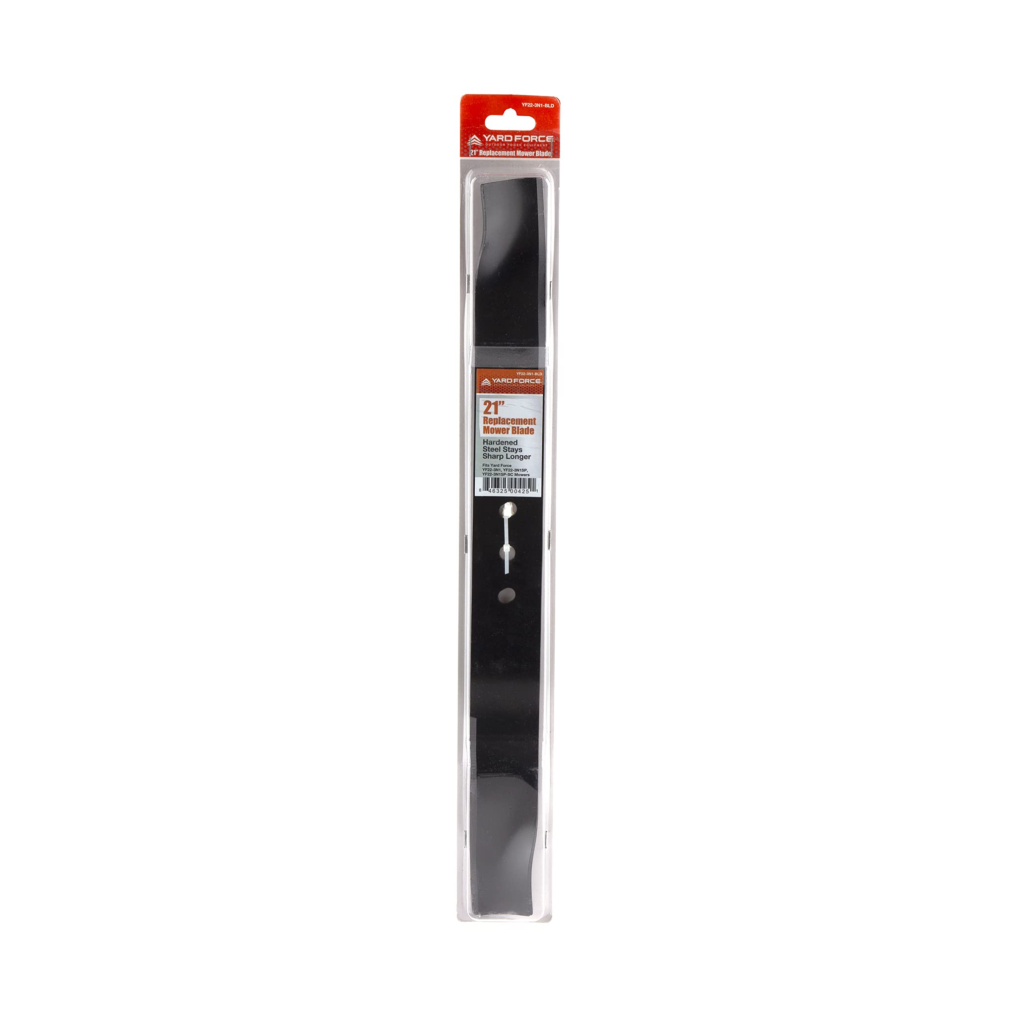 Merotec Yard Force 21in 3N1 blade, side view improves balance and reduces vibration