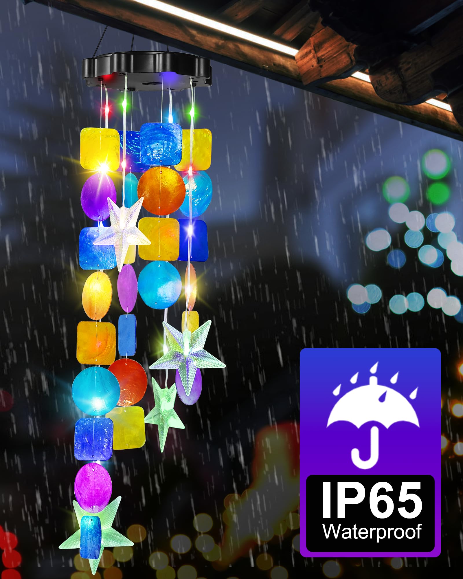 MERRIMAX M wind chimes night light in flashing mode for mood lighting
