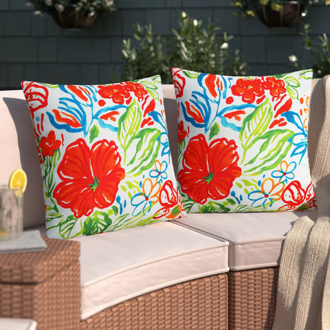 Merrycolor waterproof pillow cover with PU coating protects cushions from splashes outdoors