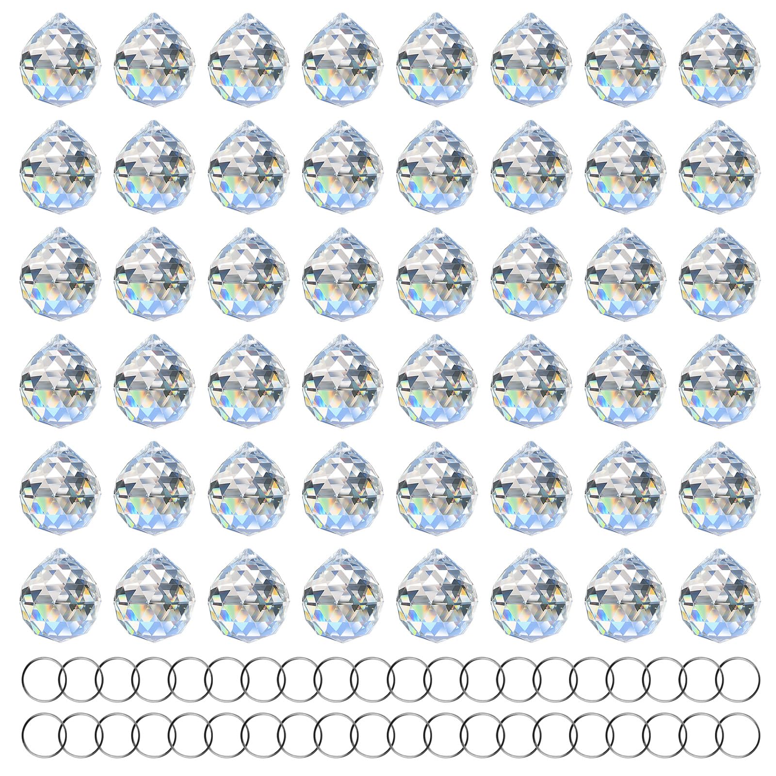 MerryNine 20mm crystal ball rainbow pendant for window light show