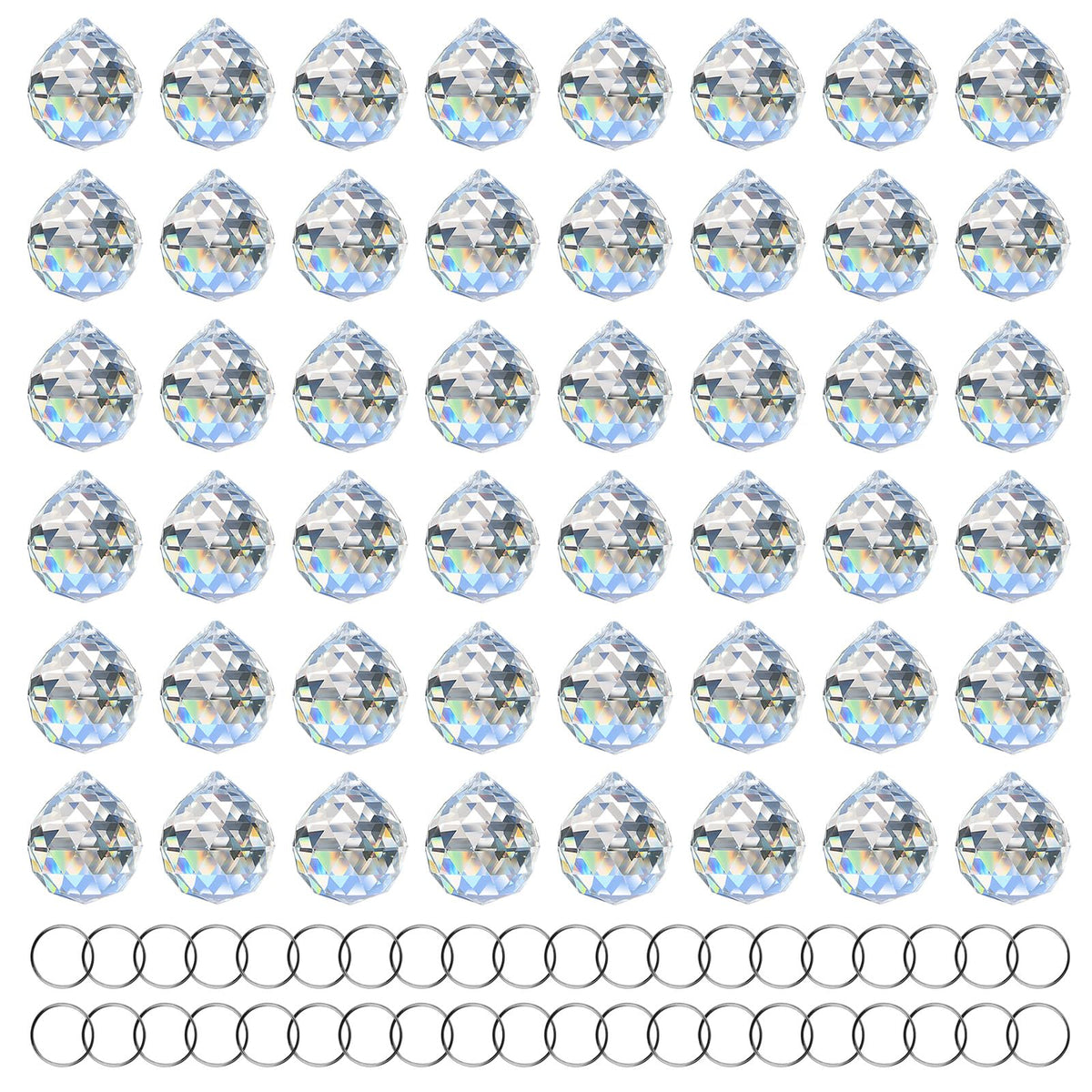 MerryNine 20mm crystal ball rainbow pendant for window light show