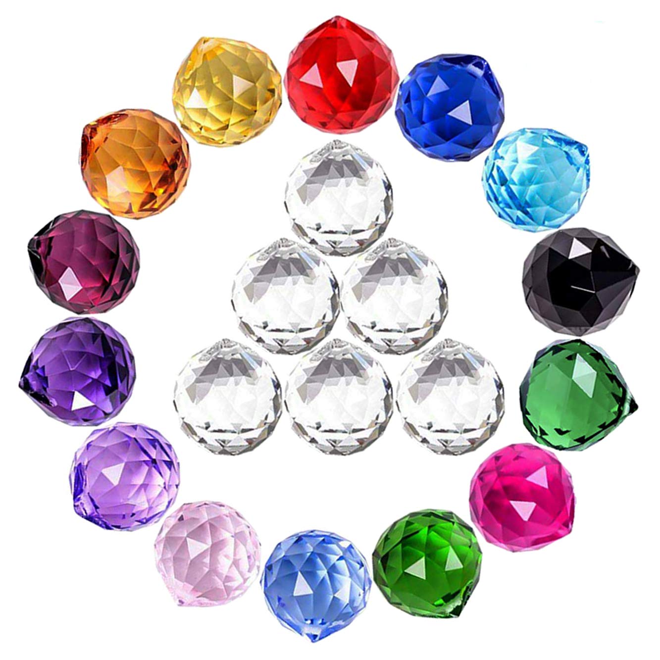 MerryNine crystal ball prism 20mm creates vivid rainbow reflections in windows.