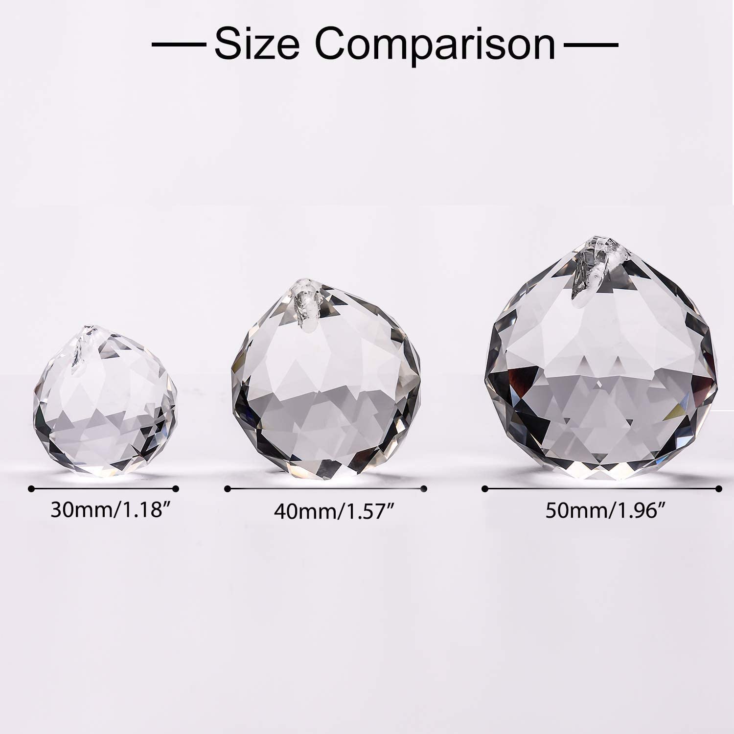 MerryNine crystal ball prism 40mm sunlight rainbow reflects vibrant colors on walls