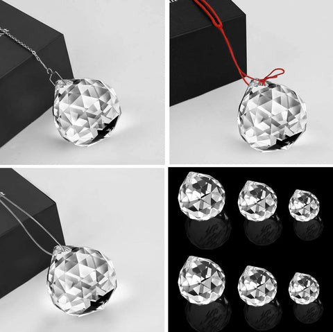 MerryNine crystal ball prism 50mm brilliant light reflection enhances decor