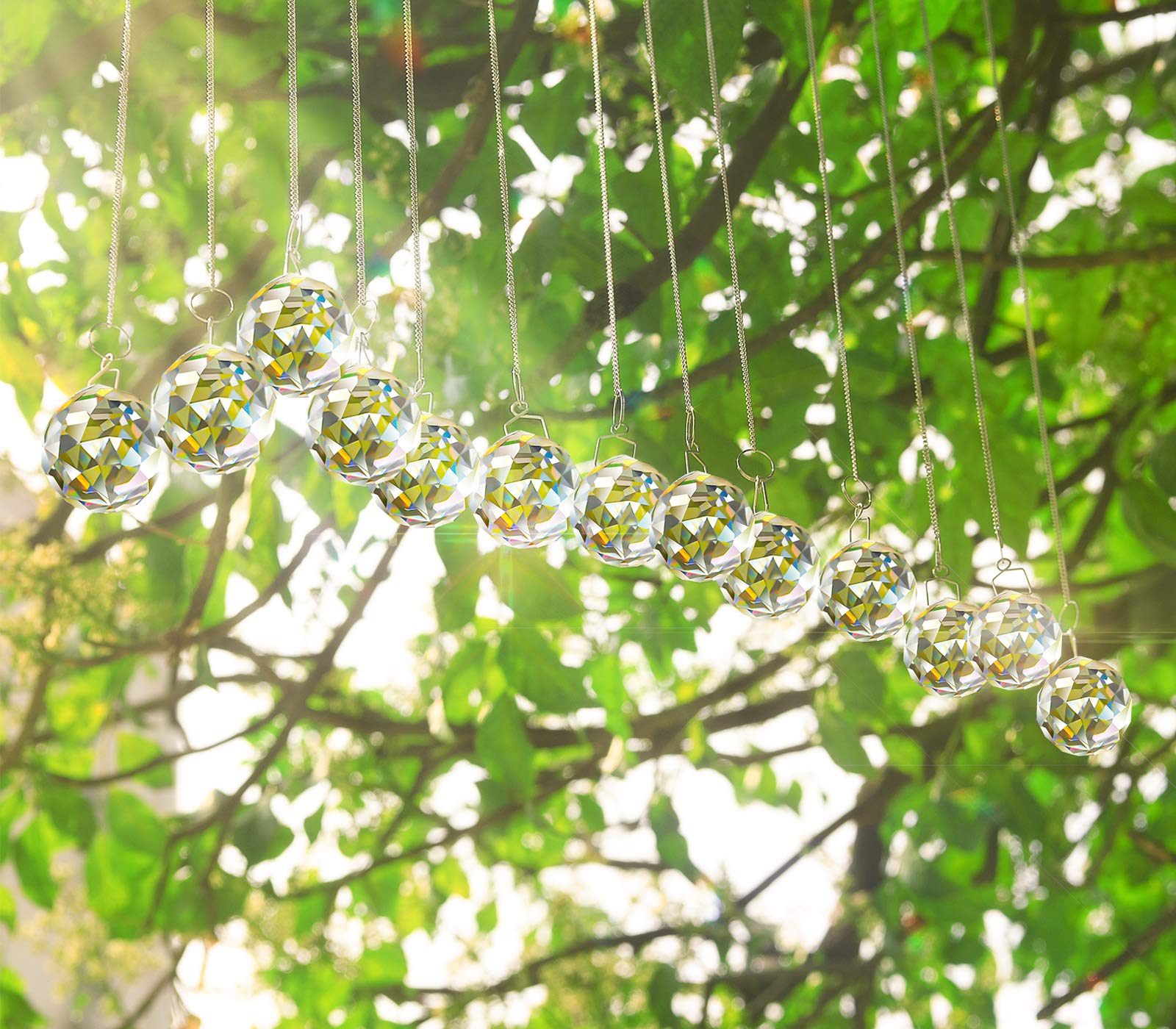 MerryNine 30mm prisms bring a gentle light show to offices and homes.