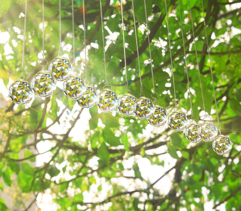 MerryNine 30mm prisms bring a gentle light show to offices and homes.