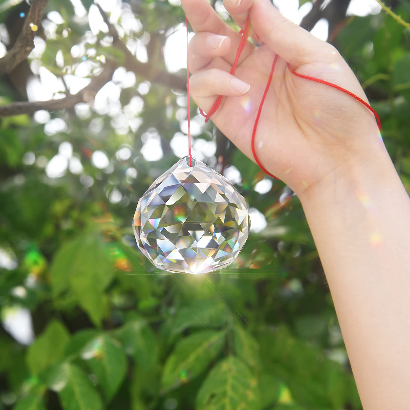 MerryNine feng shui crystal ornament for positive energy in living spaces.