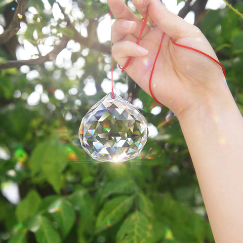 MerryNine feng shui crystal ornament for positive energy in living spaces.