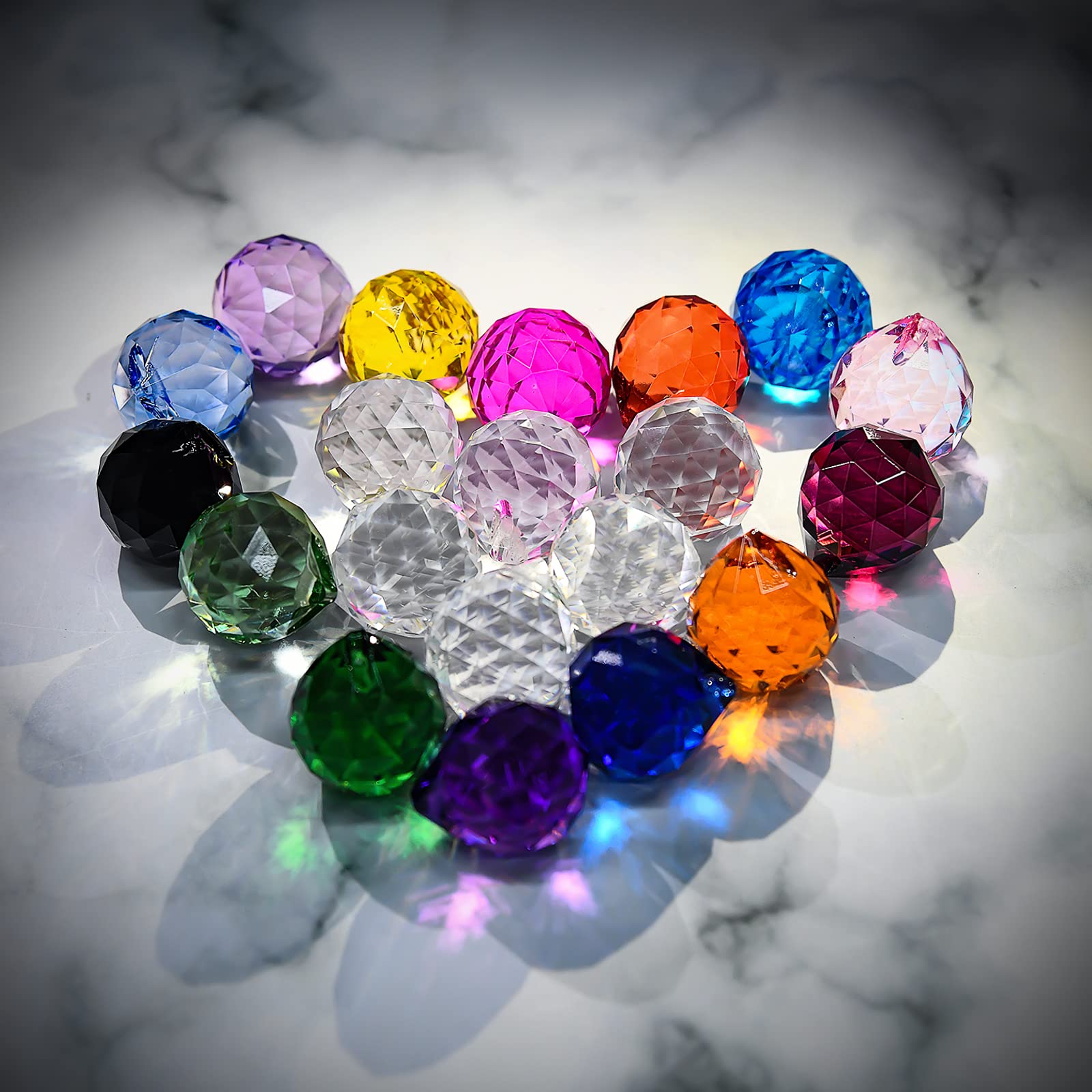 MerryNine feng shui crystal pendant 20mm enhances ambiance and decor.