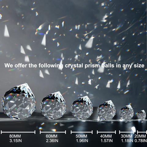 MerryNine sun catcher prism 20mm adds sparkling color to sunny windows.