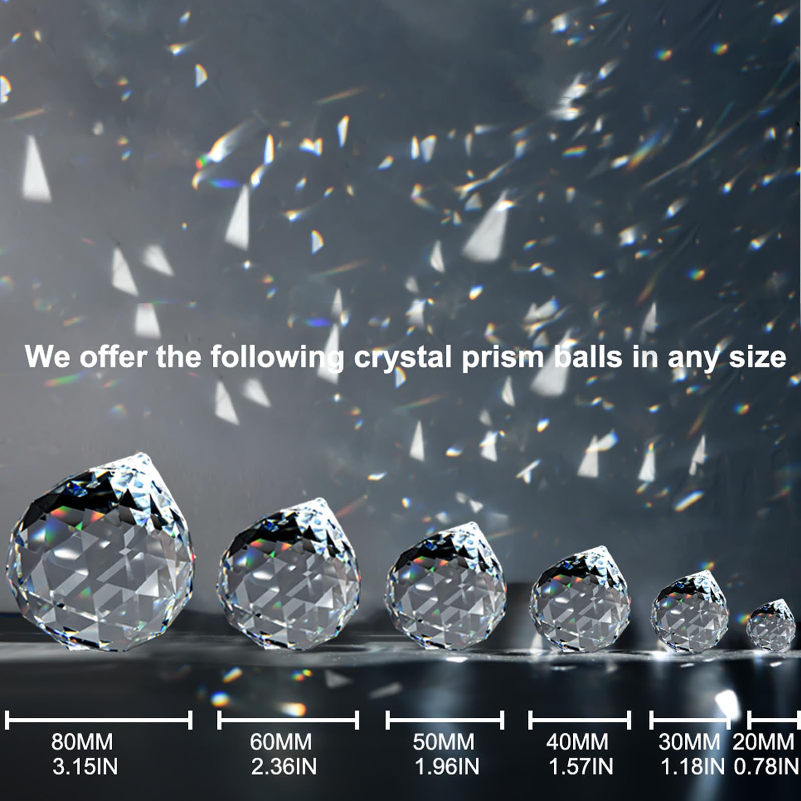 MerryNine sun catcher prism chains brighten rooms with sparkling color