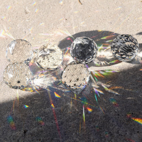 MerryNine crystal prisms for weddings add elegant glow to decor.