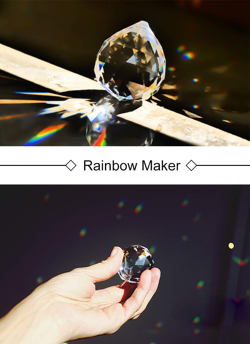 MerryNine window decor refracts sunlight for colorful ambience.