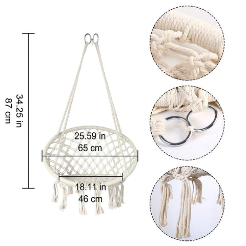 Mertonzo hammock chair doubles as stylish bedroom decor.