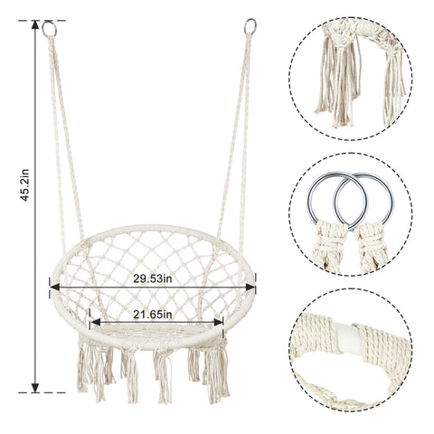 Mertonzo outdoor-ready swing in garden invites leisurely afternoons.