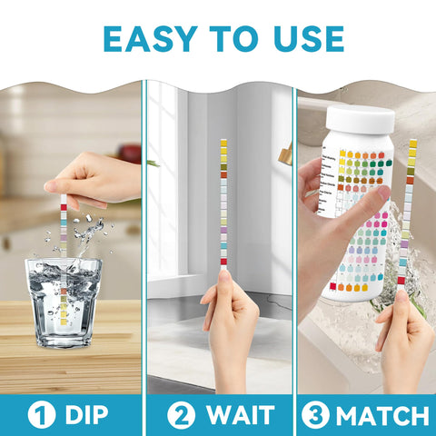Merydi 16-in-1 water test strips check hardness for appliances