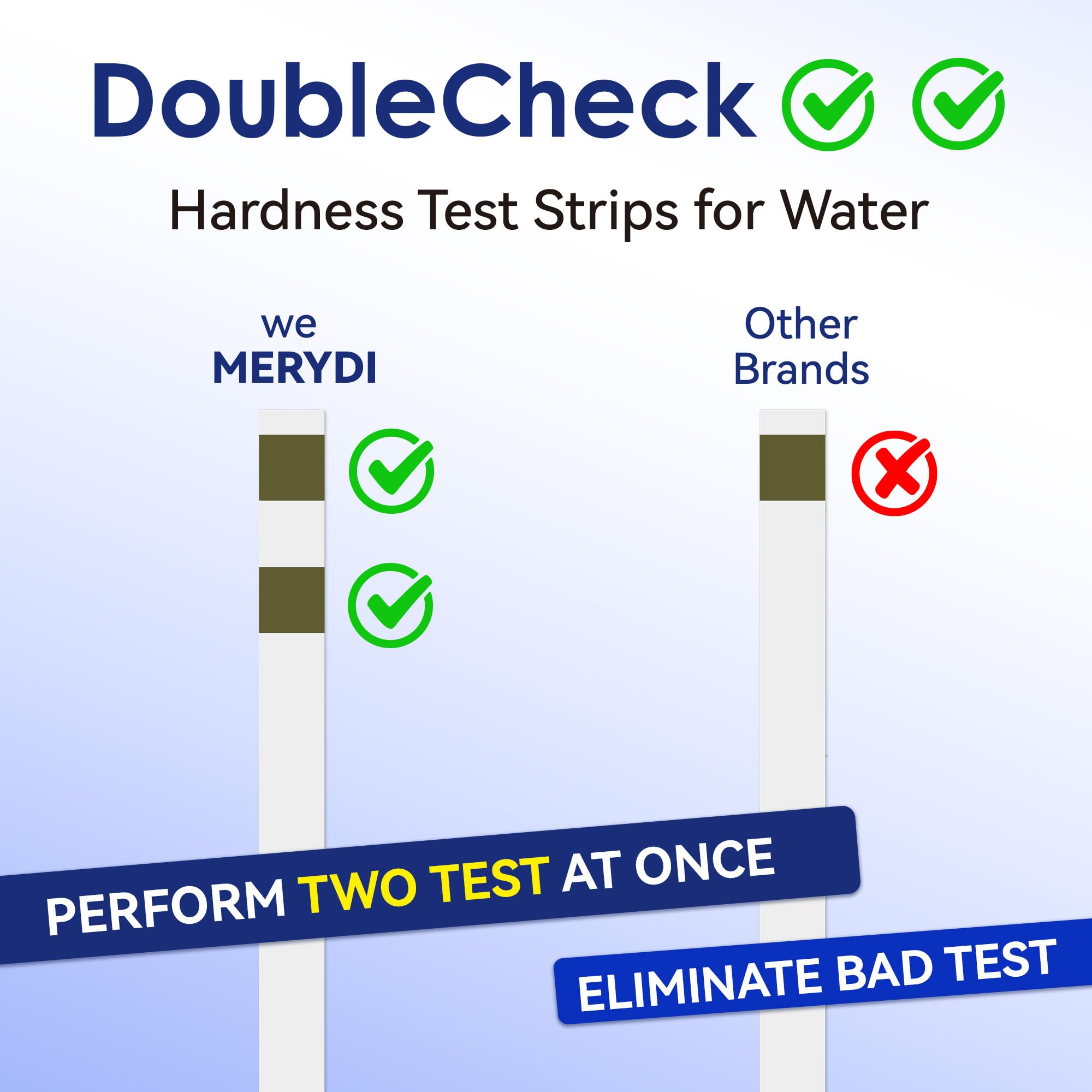 Merydi double-color pads close-up showing accuracy in color comparison.