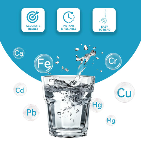 Merydi home water testing kit for drinking and tap water use