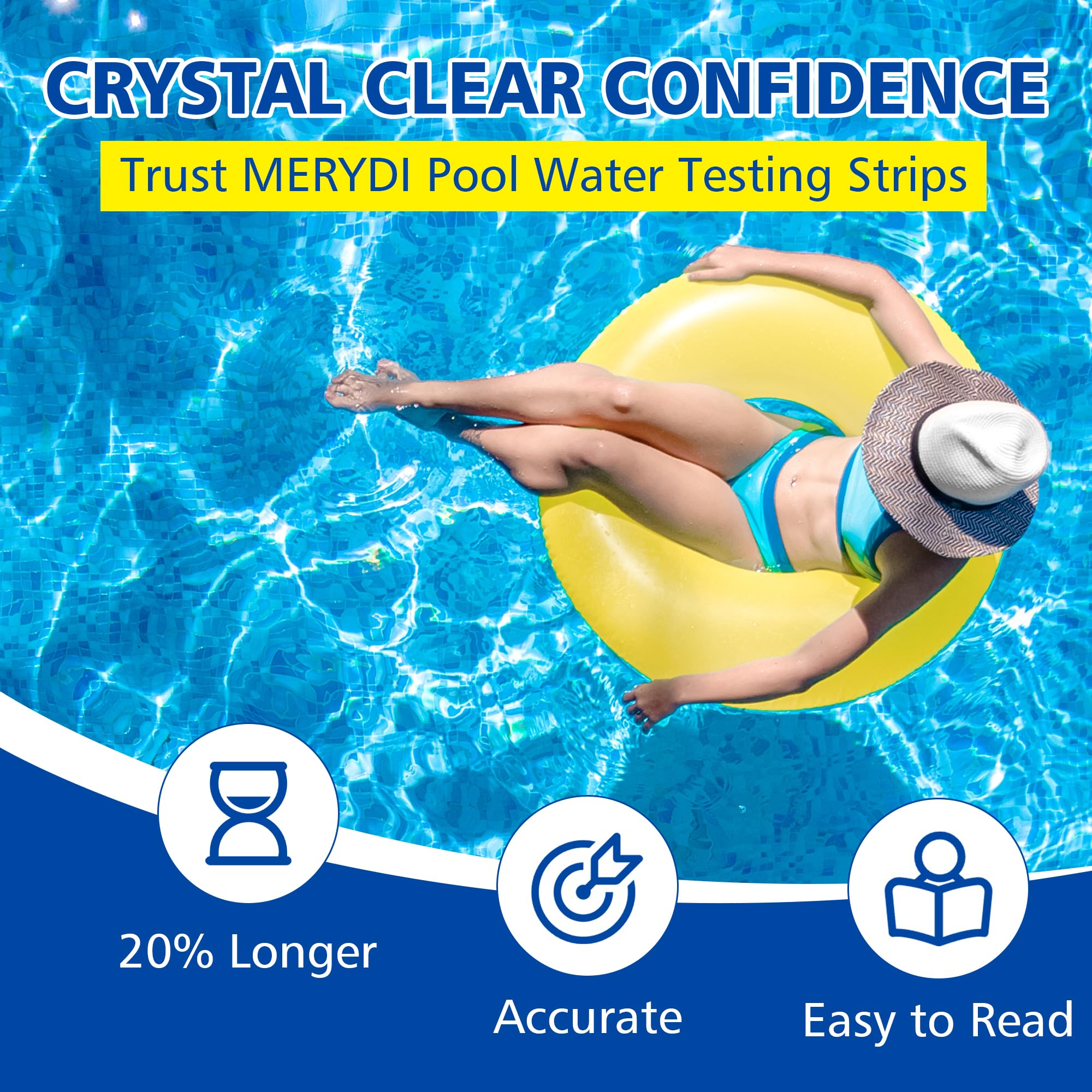 Merydi Saltwater Test Strips 60-strip pack for monitoring water quality