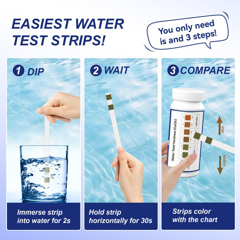 Merydi test tube and strips ready for quick at-home measurements.