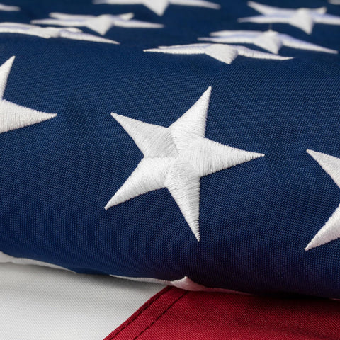 Meryndou American flag 4x6 outdoor tearproof flag displayed on a pole for weather-ready use