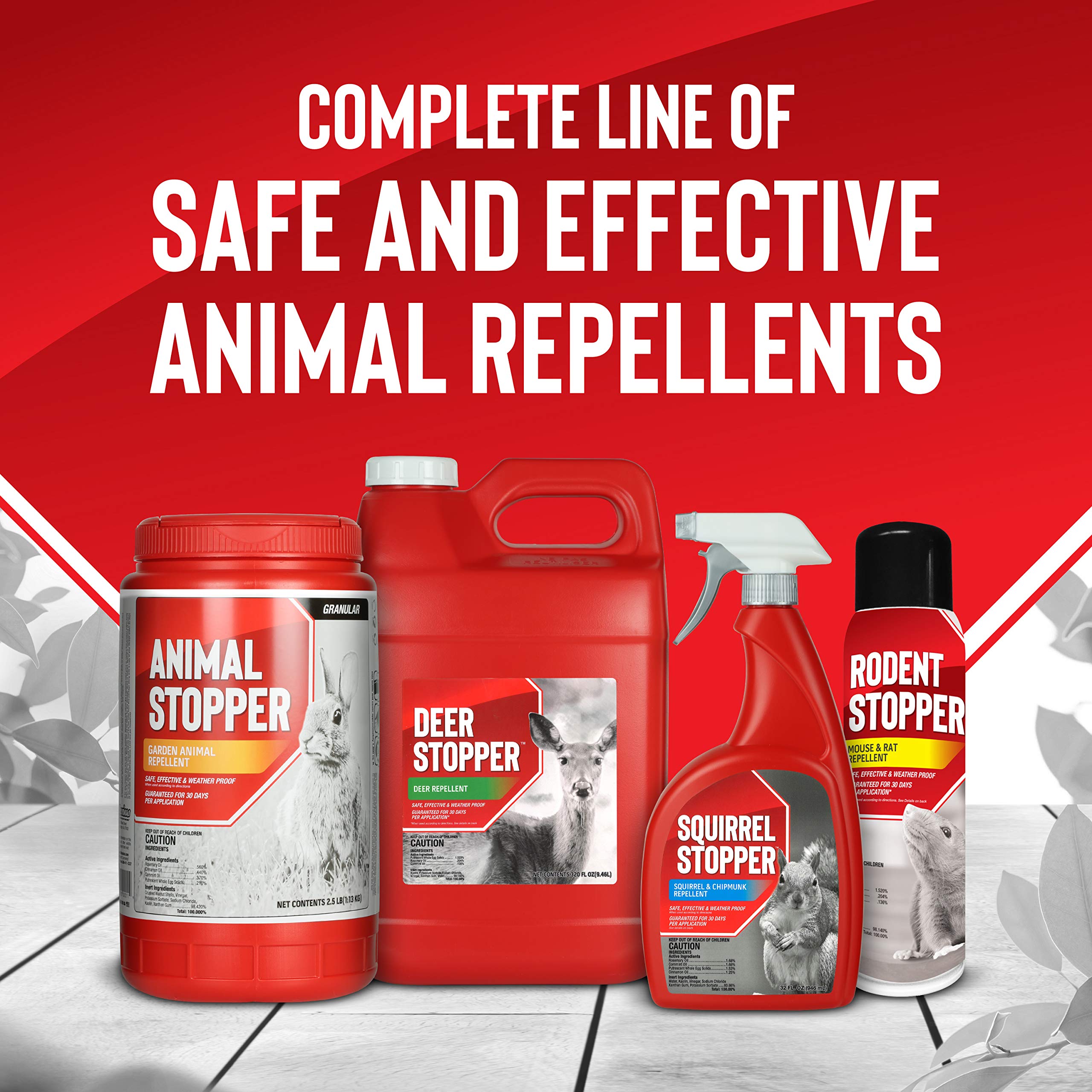 Safe around fruits and vegetables with Deer Stopper protecting harvests.