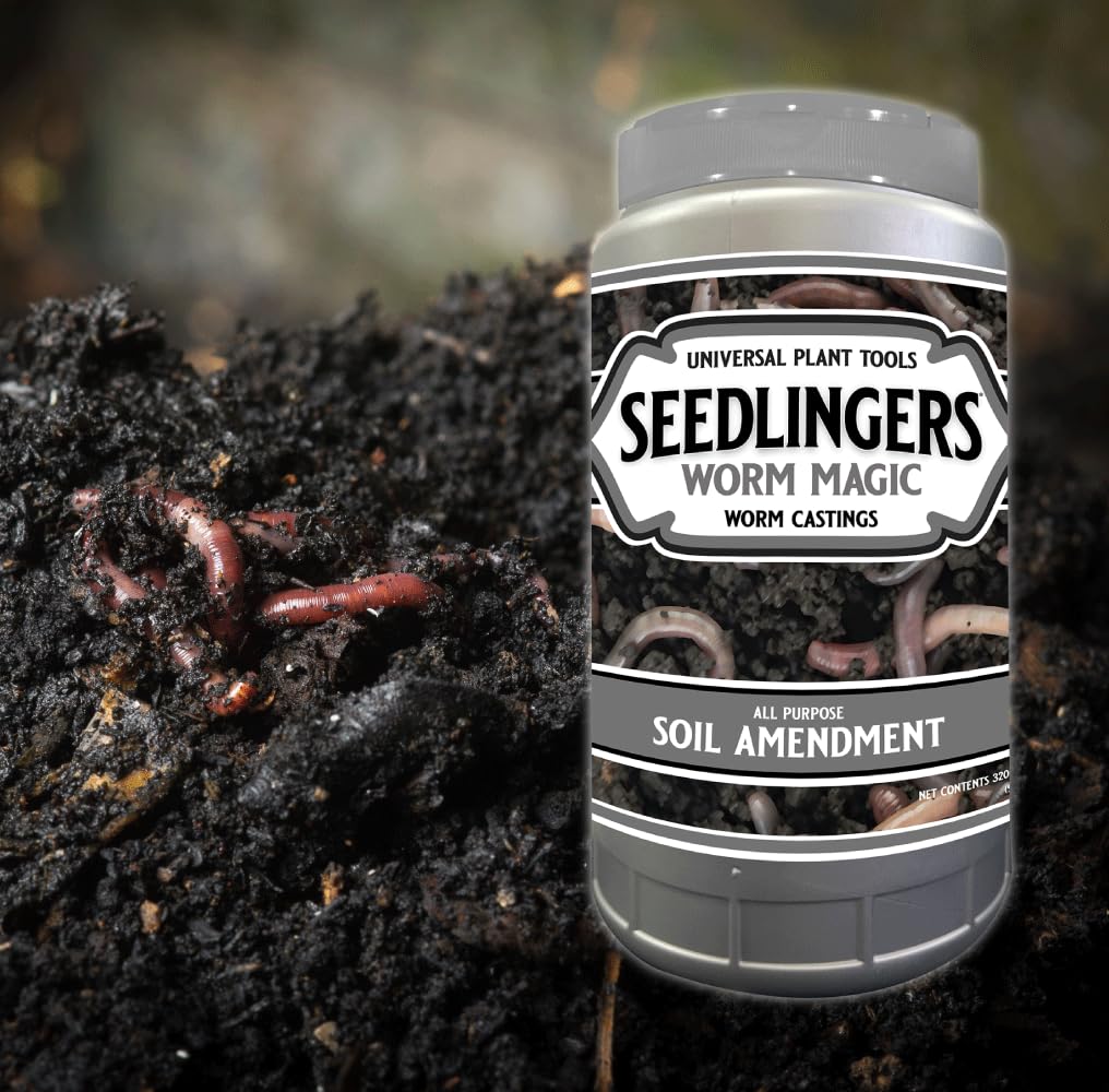Messinas Seedlingers Worm Magic improves soil texture for robust root growth.