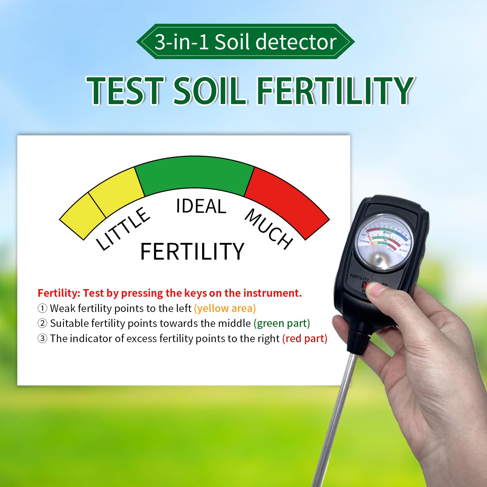 Metellme fertility indicator needle reveals nutrient readiness for plants