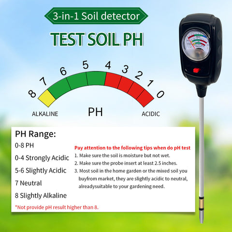Metellme probe inserted into soil demonstrates proper testing technique