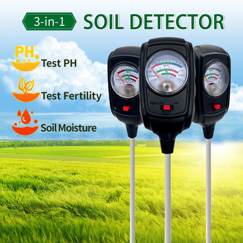 Metellme soil moisture reading display helps water plants on schedule