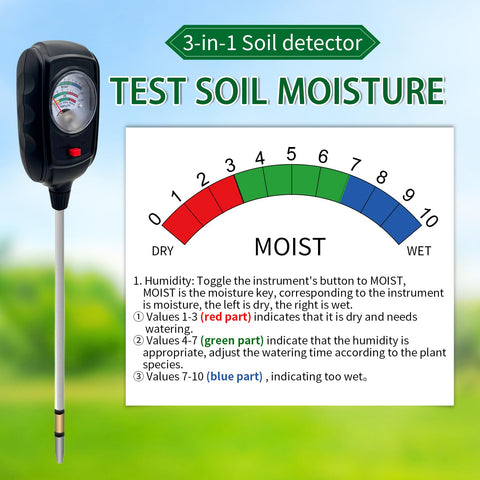 Metellme soil pH test scale shows acidity level for optimal growth