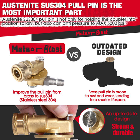 Meteor Blast removable inlet filter protecting seals and nozzles