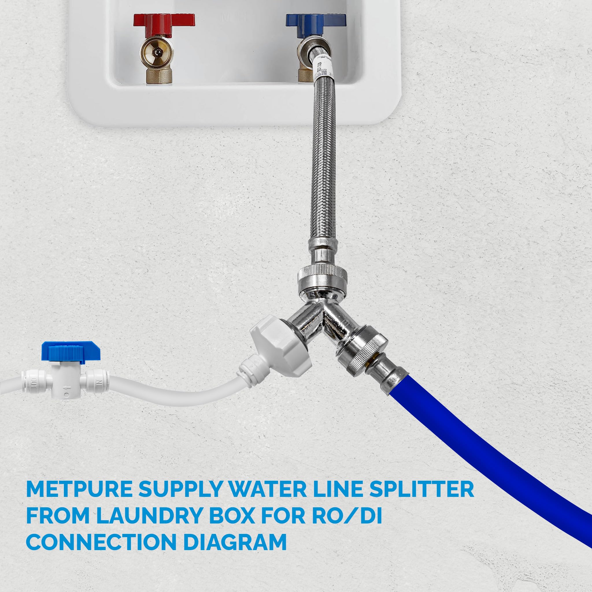 Metpure 25-foot LLDPE tubing offers flexible, durable water transport.
