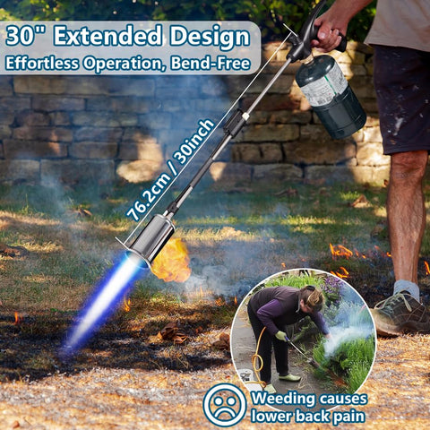 MetroTesco propane torch durable steel body withstands high heat