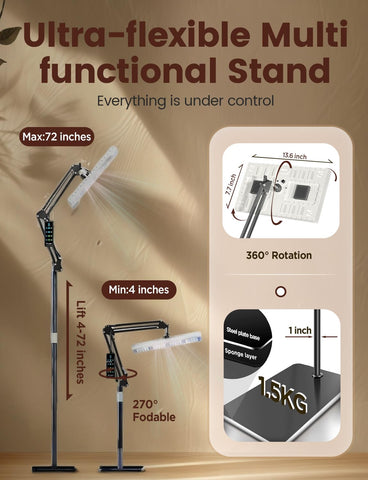 MetryGrow versatile hanging or standing mounting options.