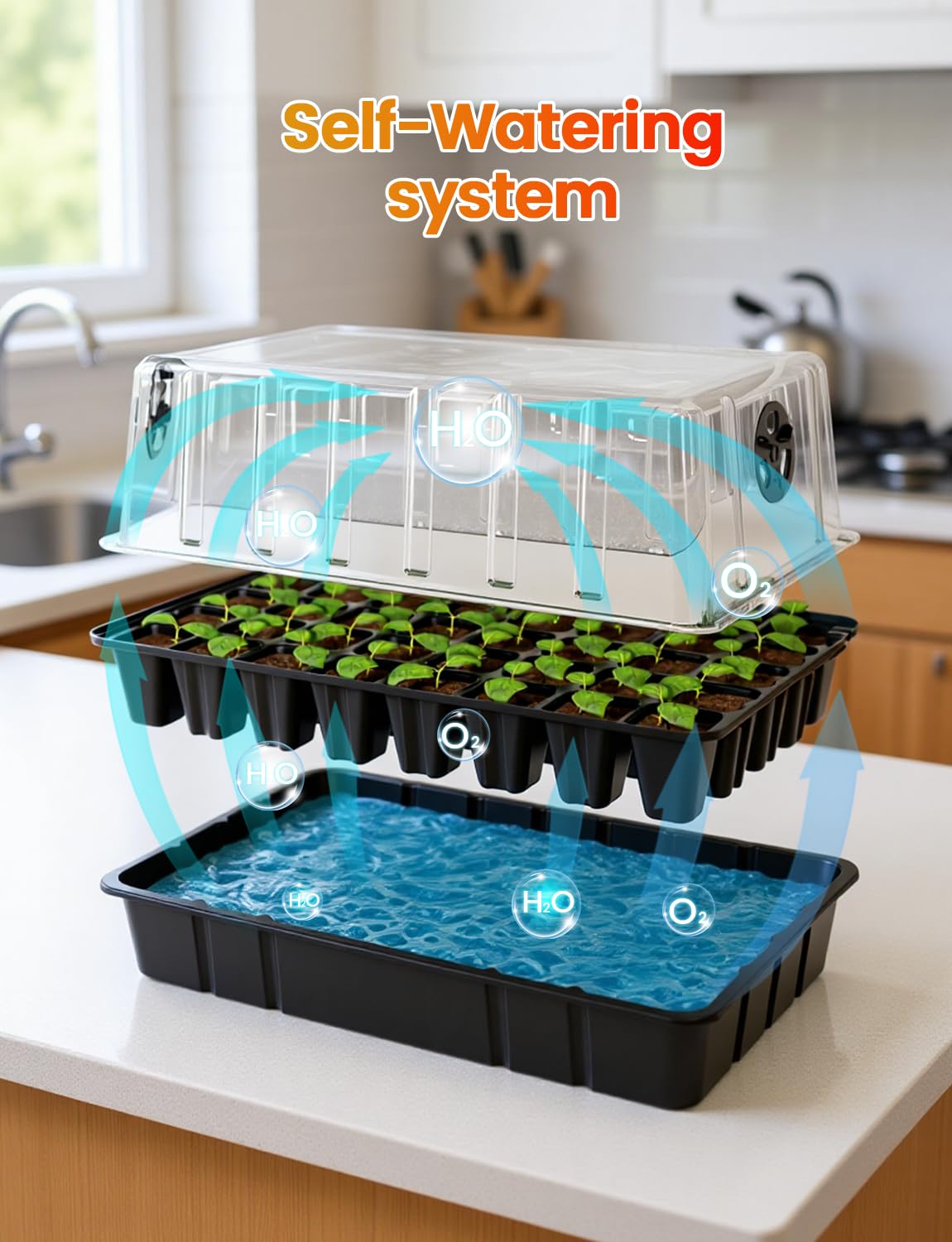 MetryGrow indoor-outdoor seed-start setup suitable for beginners