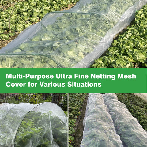 Meuallikit greenhouse netting provides protection while letting sun through.
