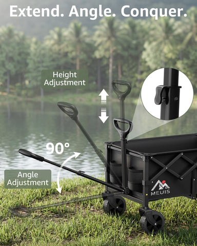 MEUIS 360-degree front wheels enable precise maneuvering
