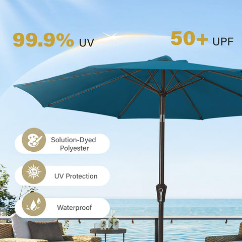 Meway push-button tilt system for customizable shade