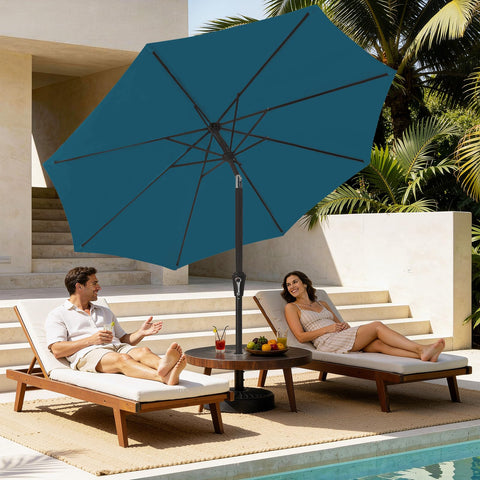 Meway 1.5-inch iron pole with 8 ribs for strong wind resistance