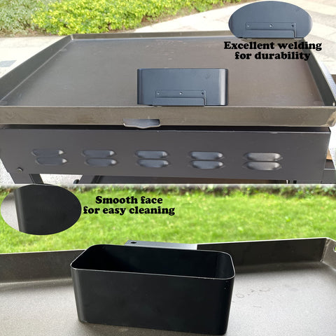 MeWeBlue aluminum drip-pan liners prevent drips and simplify disposal.