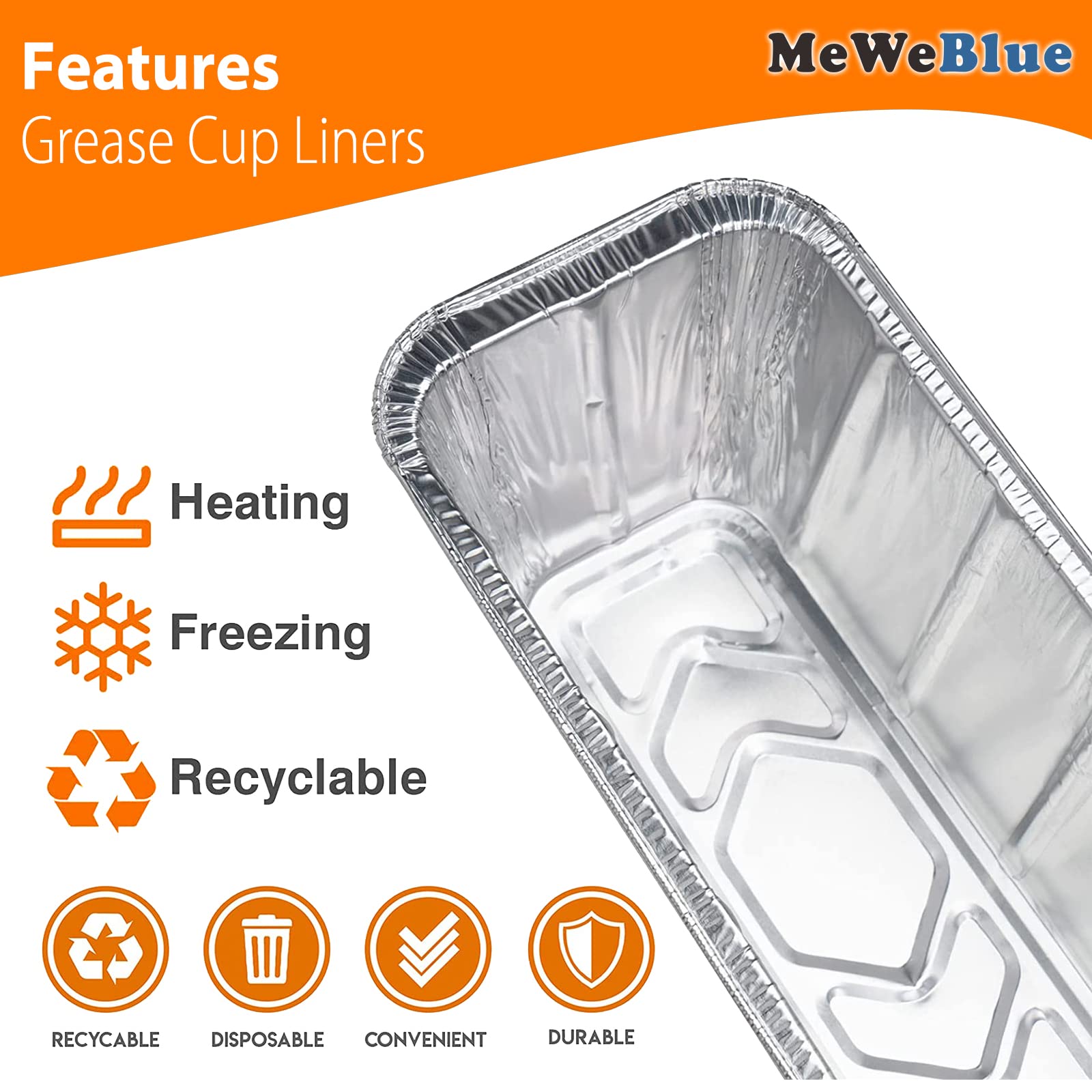 MeWeBlue liners illustrate durability, reducing post-cooking cleanup time