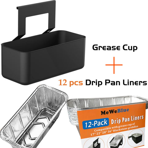 MeWeBlue grease catcher installation options demonstrate quick setup.