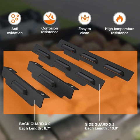 MeWeBlue wind guards cover gaps while cooking outdoors
