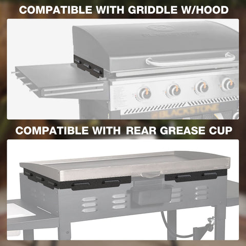 Wind guards reduce gust interference between burners for consistent flame