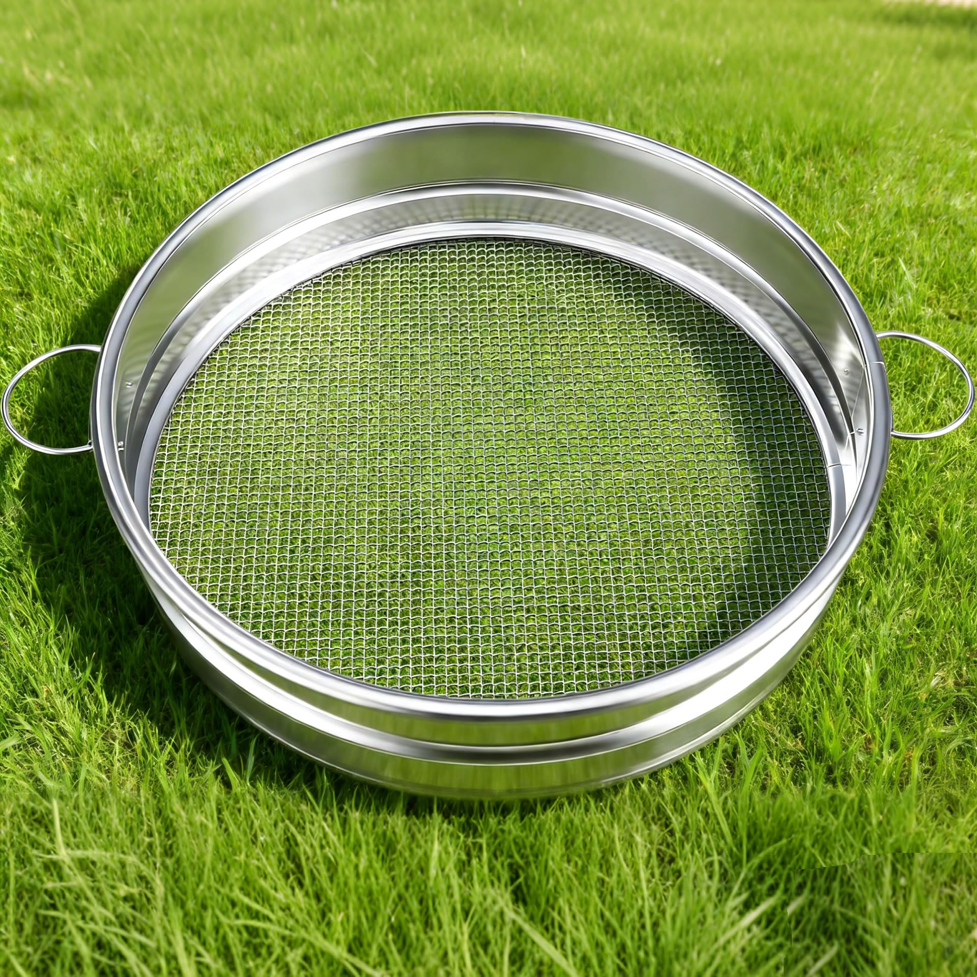MEWPON soil sifter helps separate gravel and sand during DIY projects.