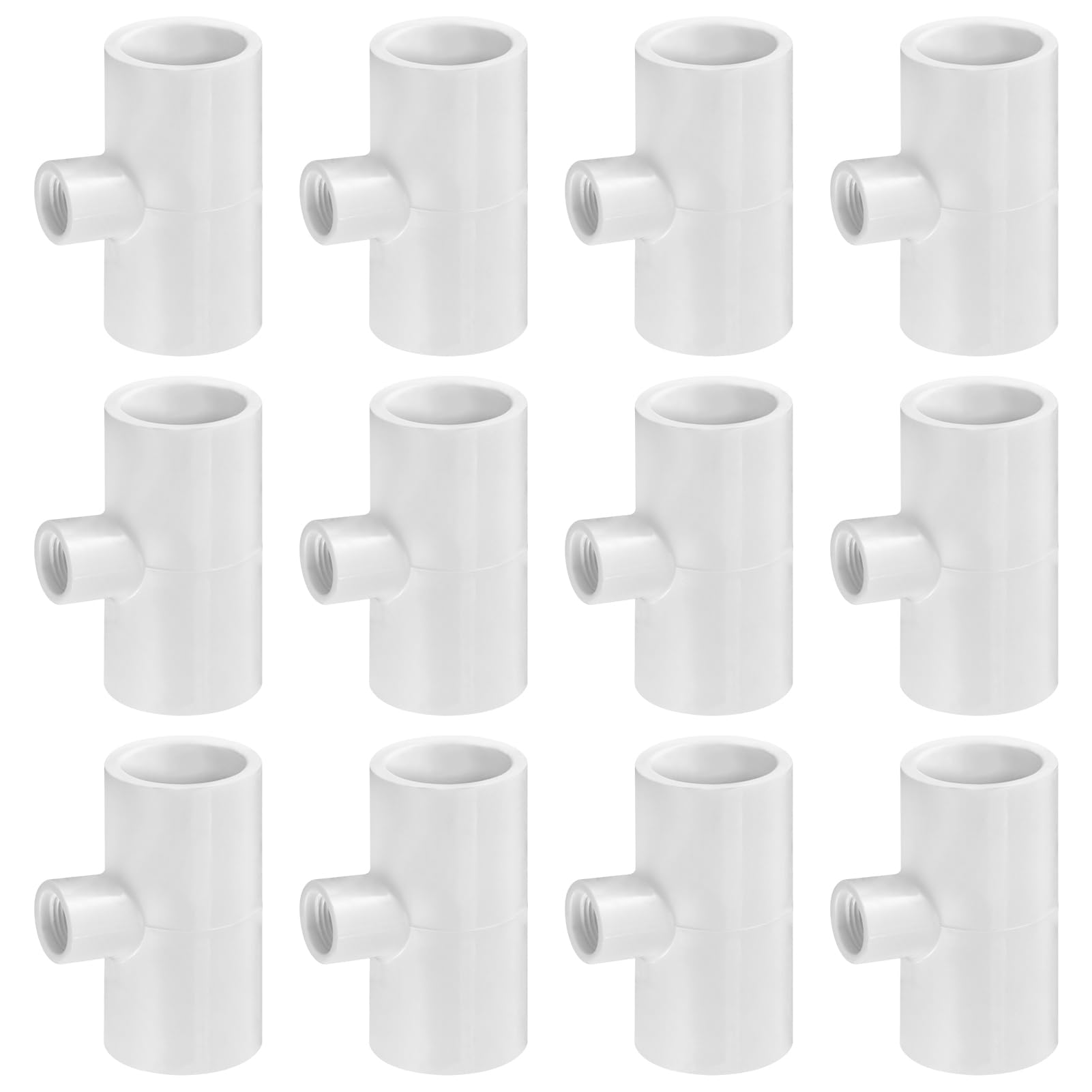 MEWTOGO 12-pack PVC tee fittings enable scalable poultry water distribution.